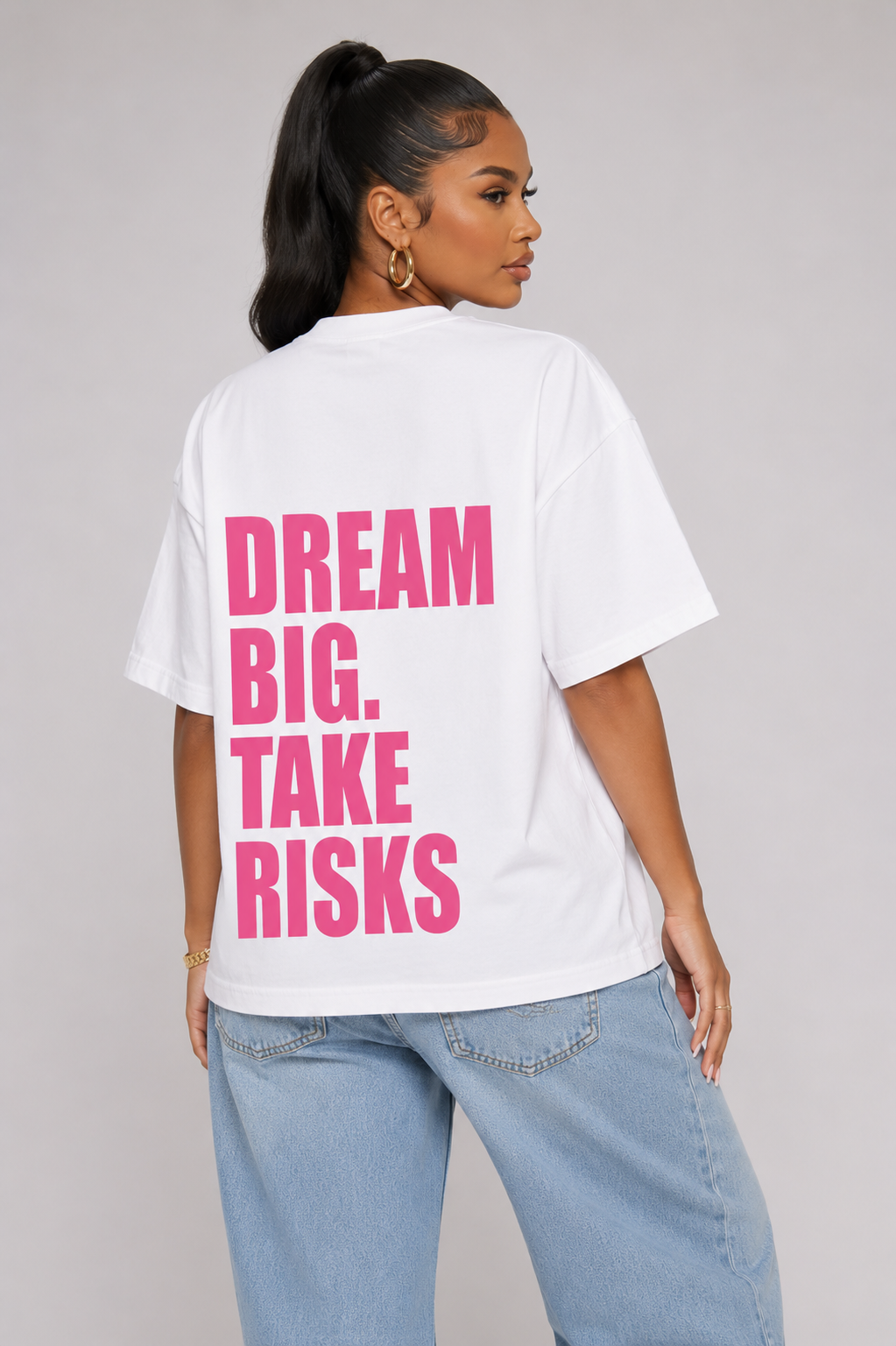 DBTR Signature Tee - Pink - The Hustle District