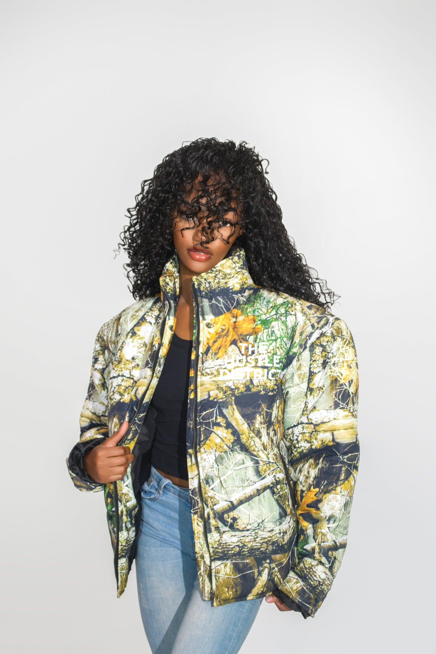 DBTR Camo Puffer - The Hustle District