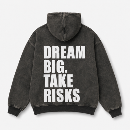 Youth DBTR Acid Wash Hoodie - Black
