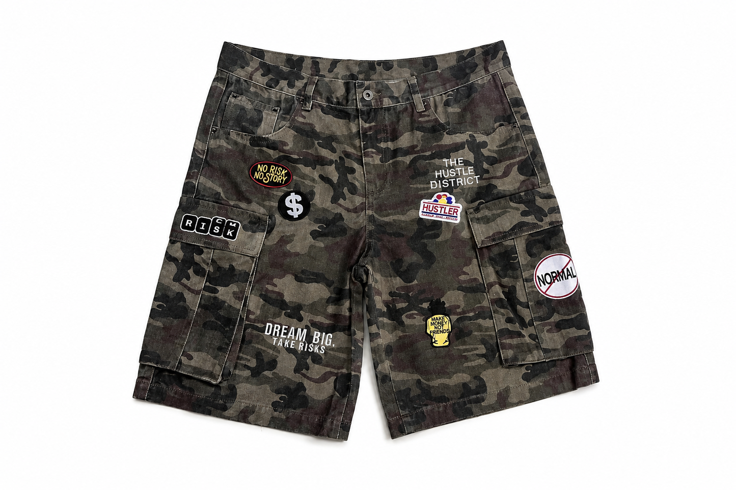 DBTR Patchwork Cargo Shorts - The Hustle District