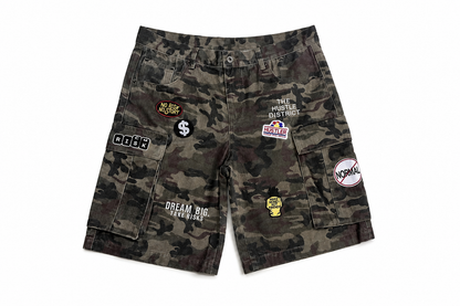 DBTR Patchwork Cargo Shorts - The Hustle District