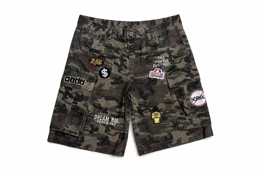 DBTR Patchwork Cargo Shorts - The Hustle District