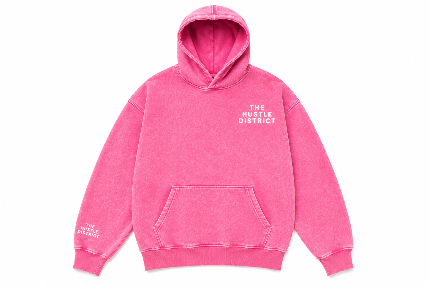 Youth DBTR Acid Wash Hoodie - Pink