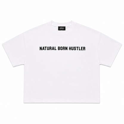 NBH Drop Shoulder Tee - White - The Hustle District