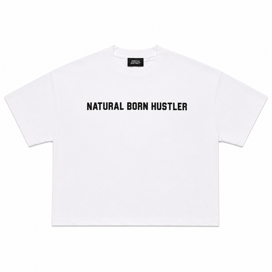 NBH Drop Shoulder Tee - White - The Hustle District