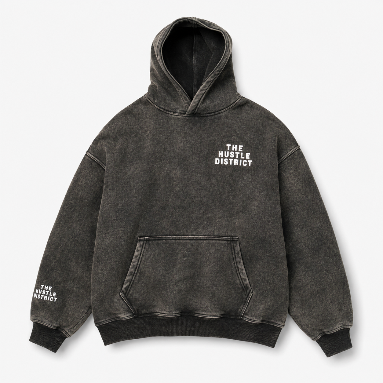 Youth DBTR Acid Wash Hoodie - Black