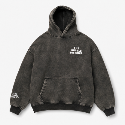 Youth DBTR Acid Wash Hoodie - Black
