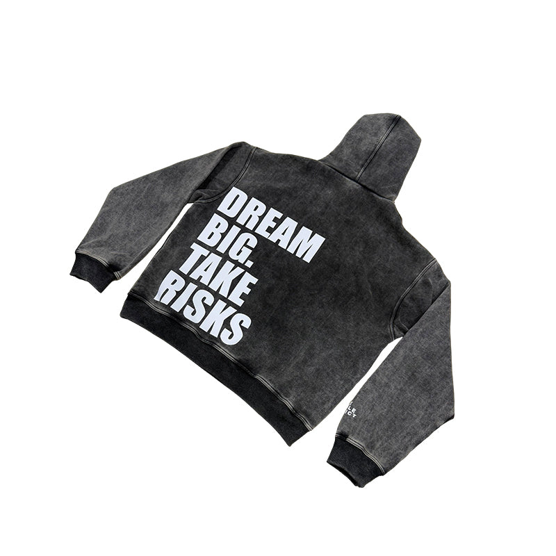 DBTR Oversized Acid Wash Hoodie - Black – The Hustle District