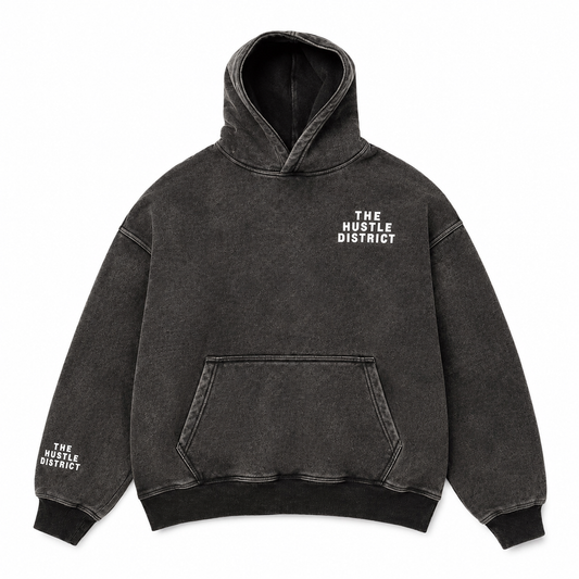 Youth DBTR Acid Wash Hoodie - Black