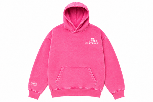 Youth DBTR Acid Wash Hoodie - Pink