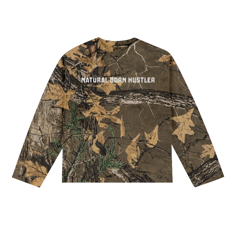 NBH Crop Sweatshirt - Camo - The Hustle District