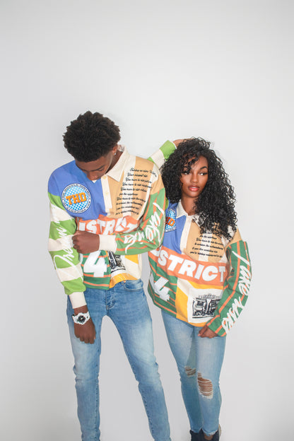 District 24 Cropped Collar Shirt - Long Sleeve - The Hustle District