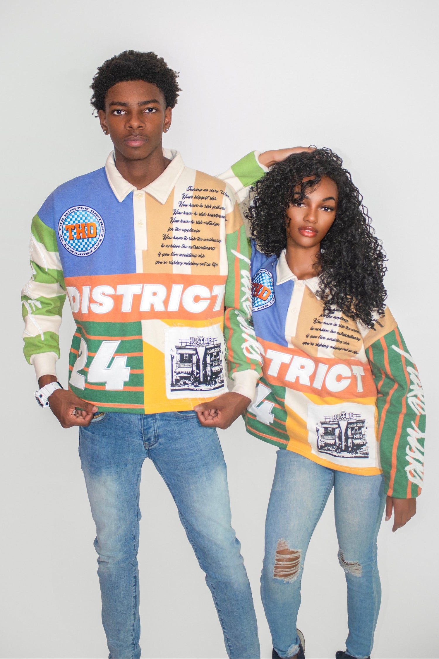 District 24 Cropped Collar Shirt - Long Sleeve - The Hustle District