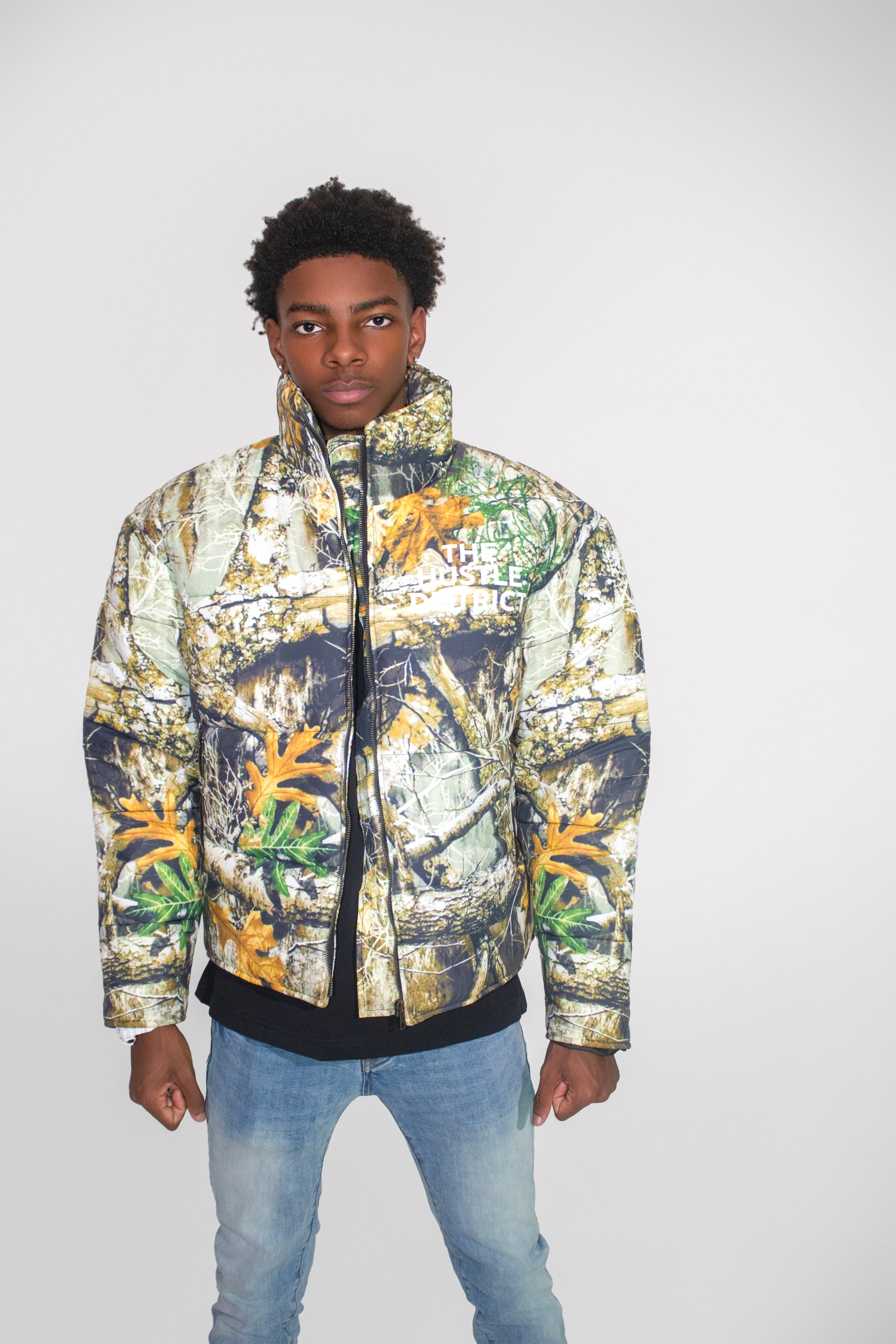 DBTR Camo Puffer - The Hustle District