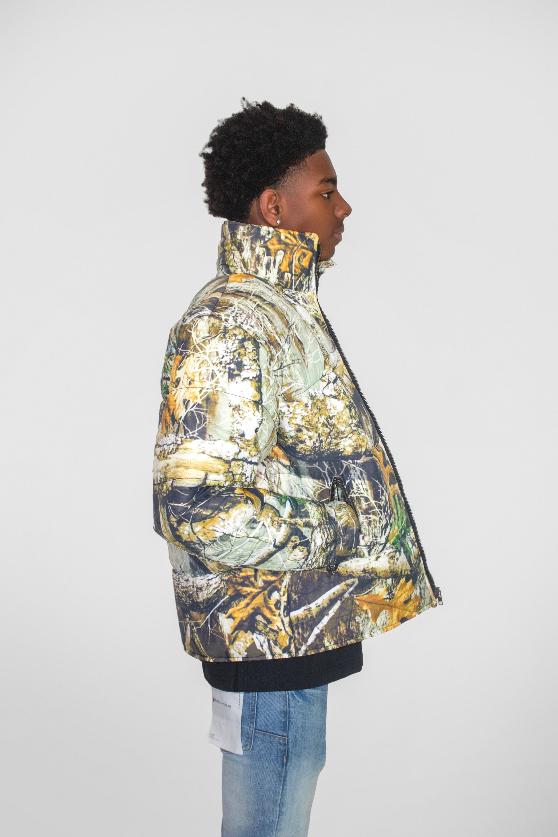 DBTR Camo Puffer - The Hustle District