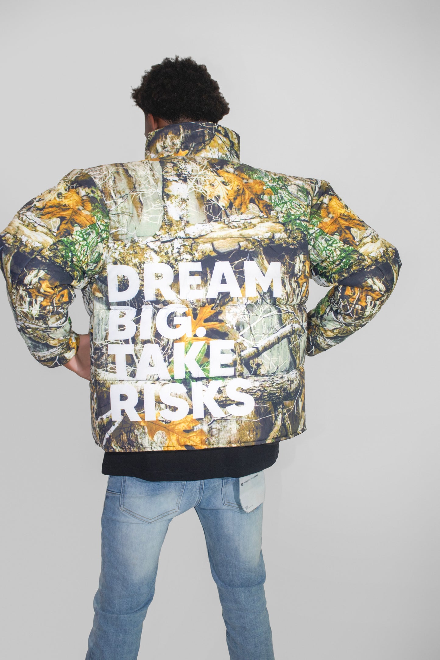 DBTR Camo Puffer - The Hustle District