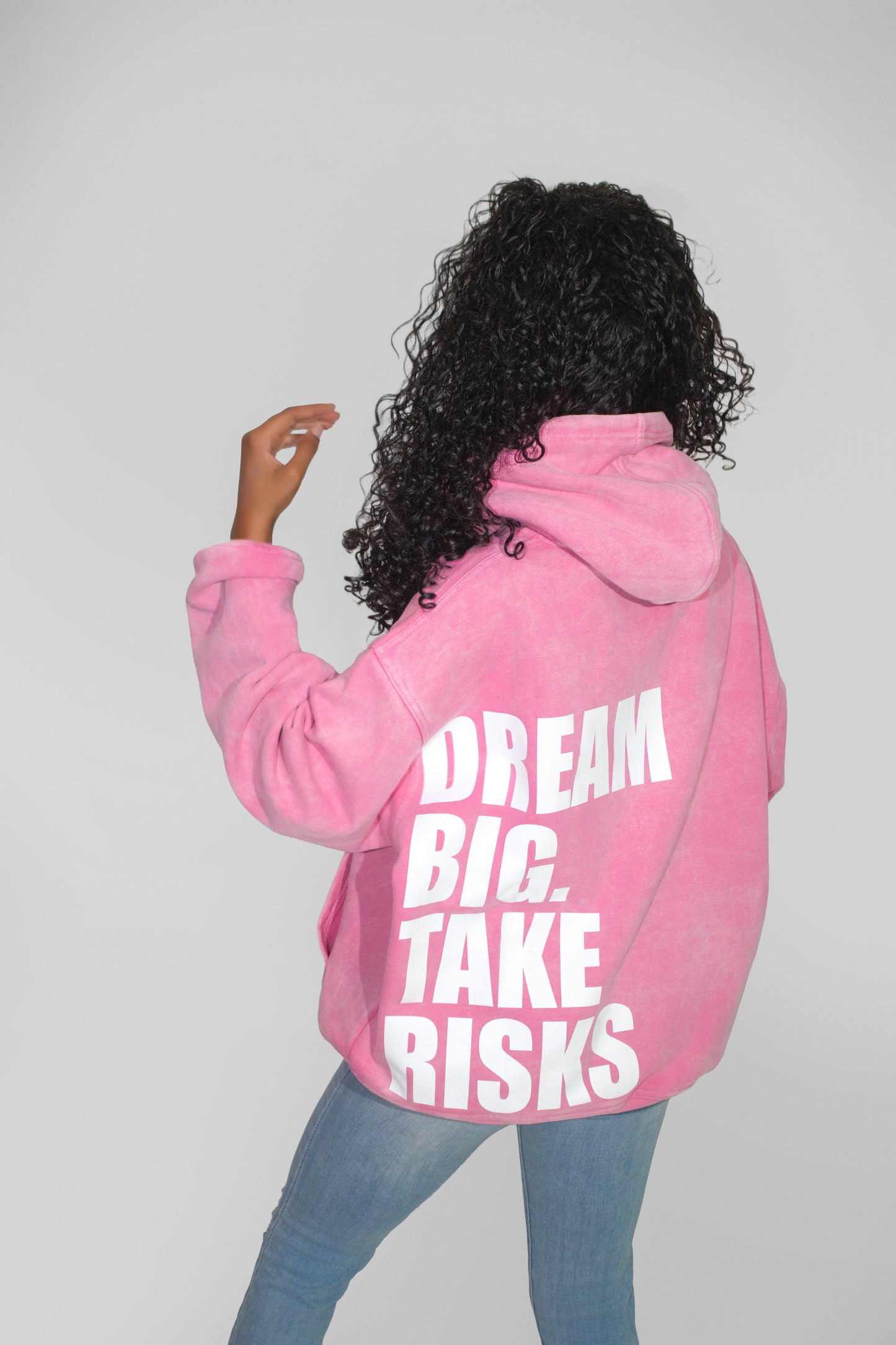 DBTR Oversized Acid Wash Hoodie (Pink) - The Hustle District