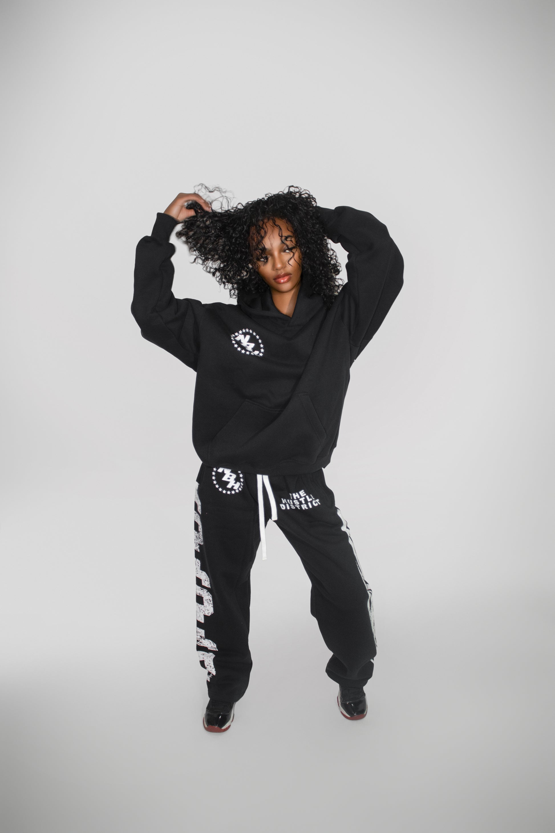 NBH Star Tracksuit - Black - The Hustle District