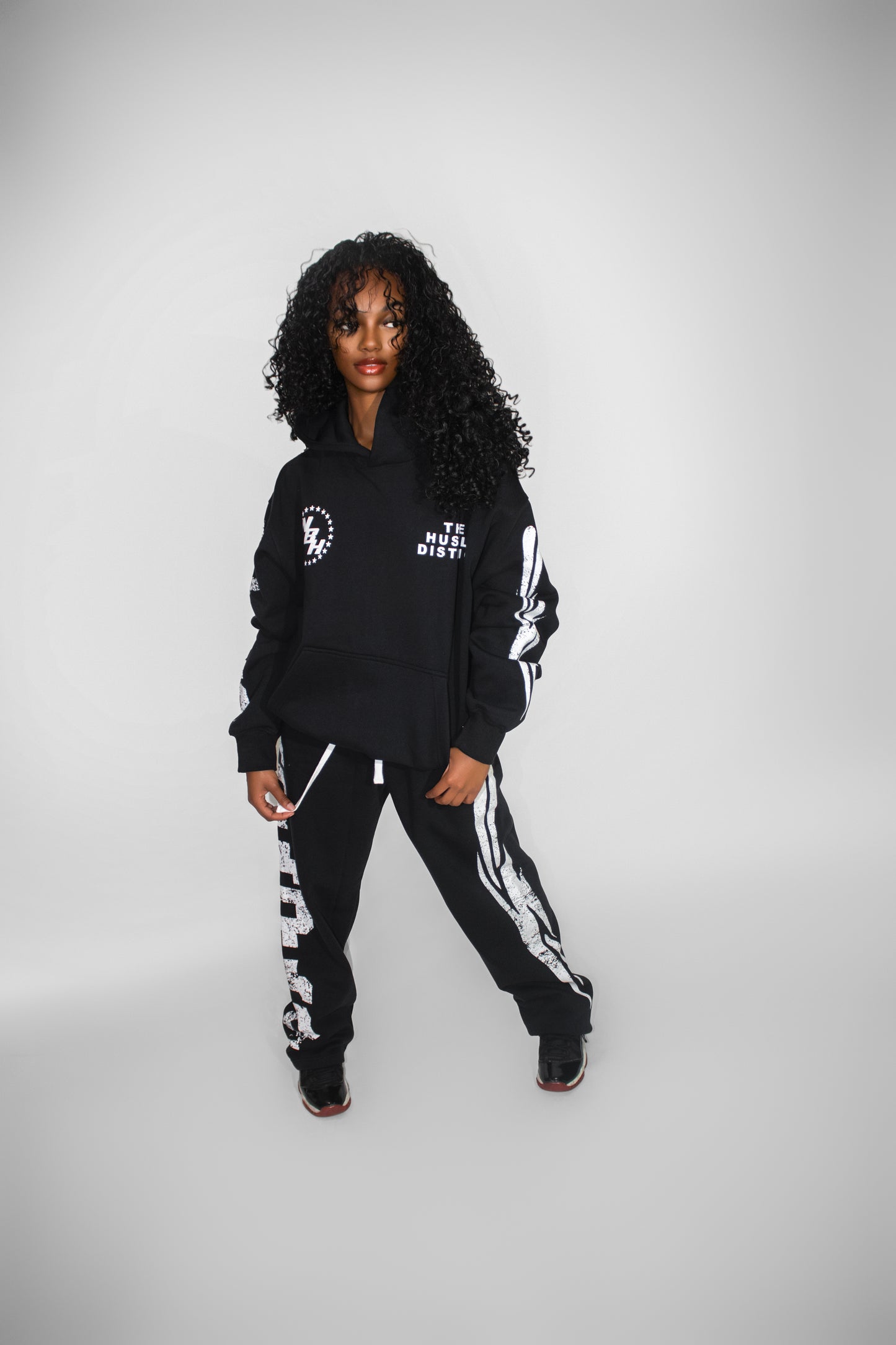 NBH Star Tracksuit - Black - The Hustle District