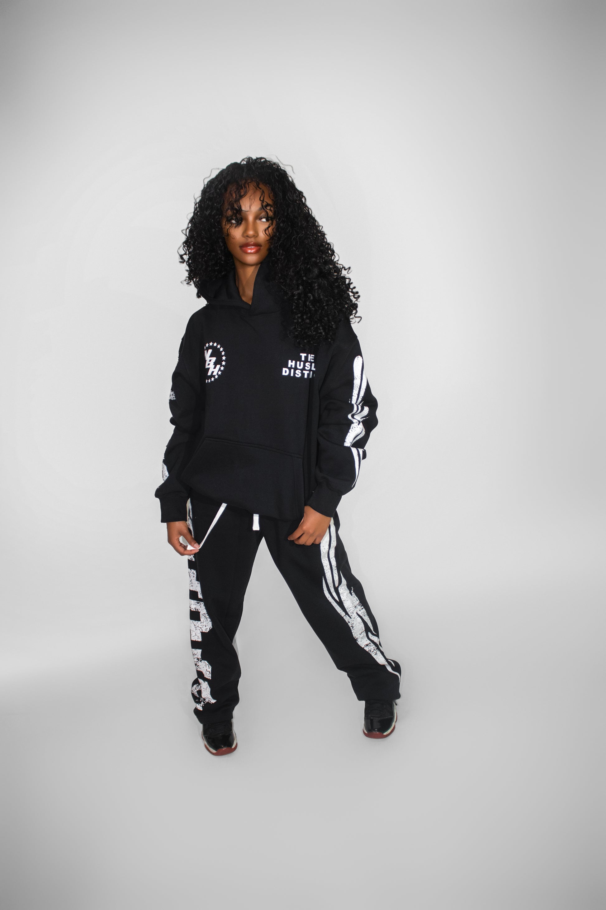 NBH Star Tracksuit - Black - The Hustle District
