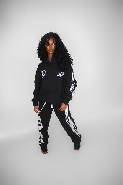 NBH Star Tracksuit - Black - The Hustle District