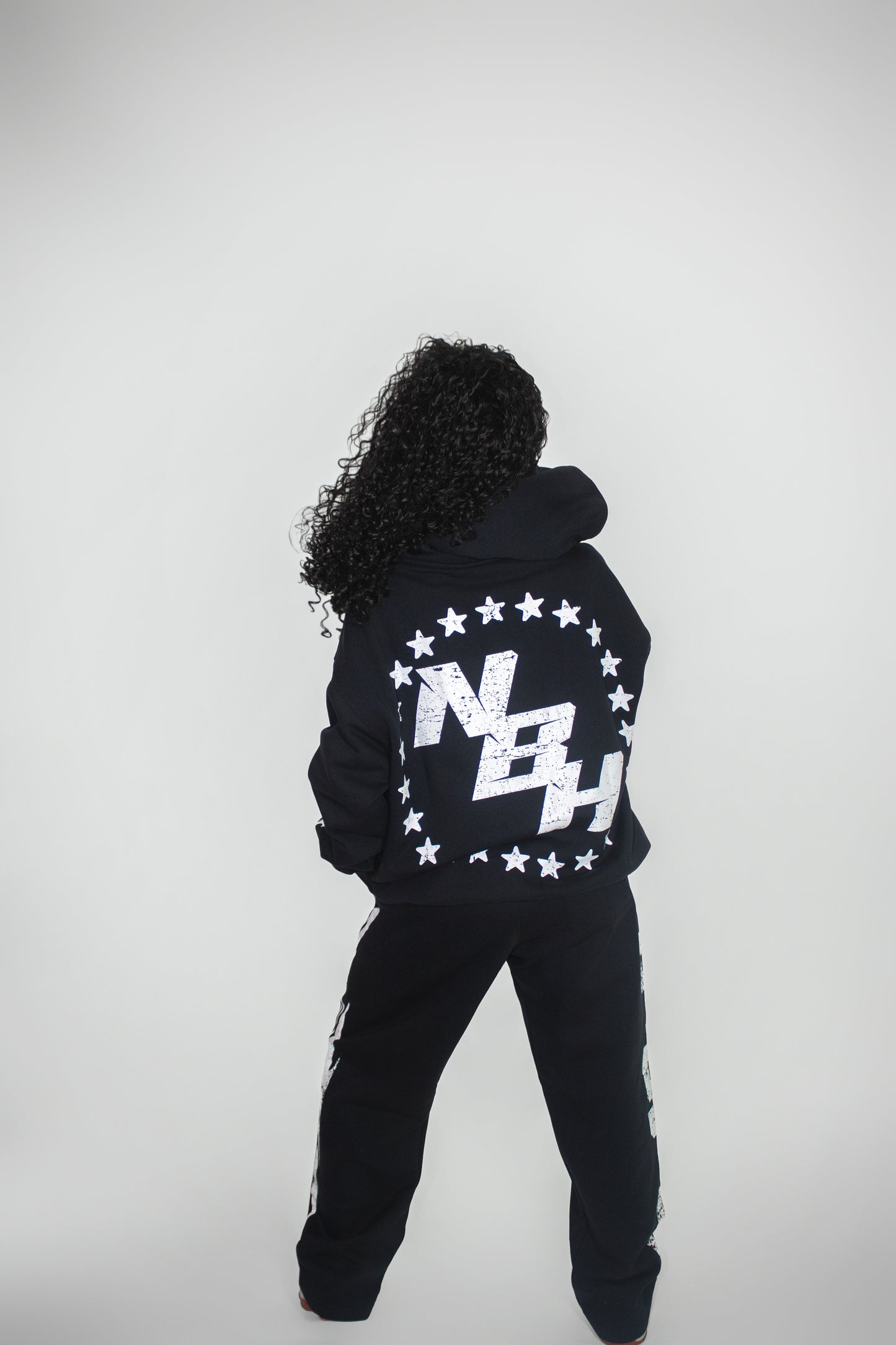 NBH Star Tracksuit - Black - The Hustle District