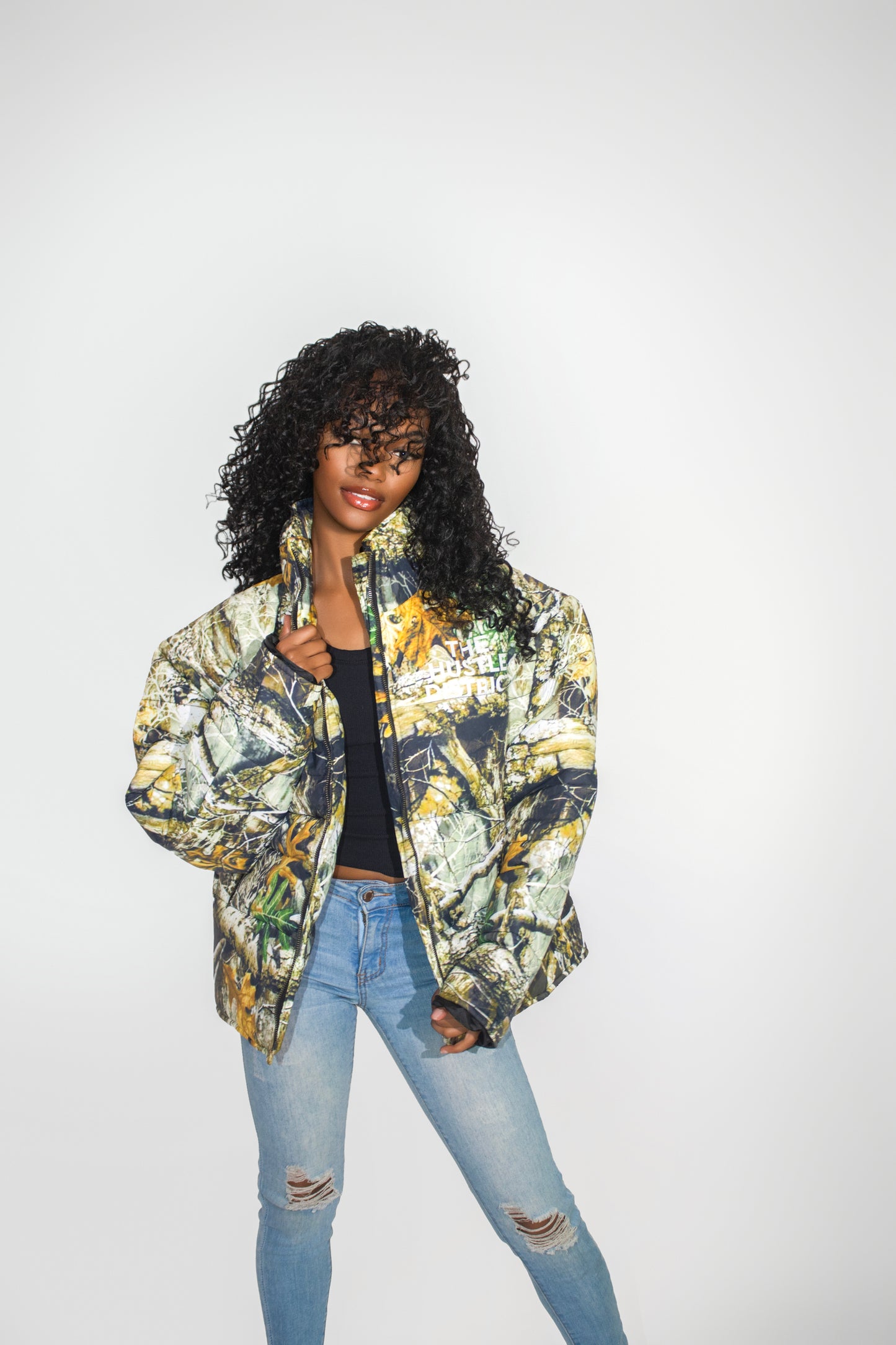 DBTR Camo Puffer - The Hustle District