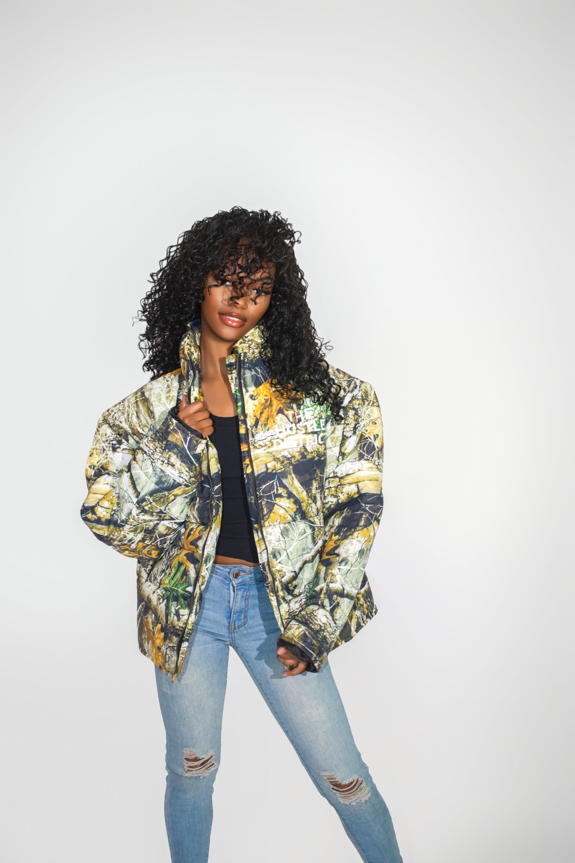 DBTR Camo Puffer - The Hustle District