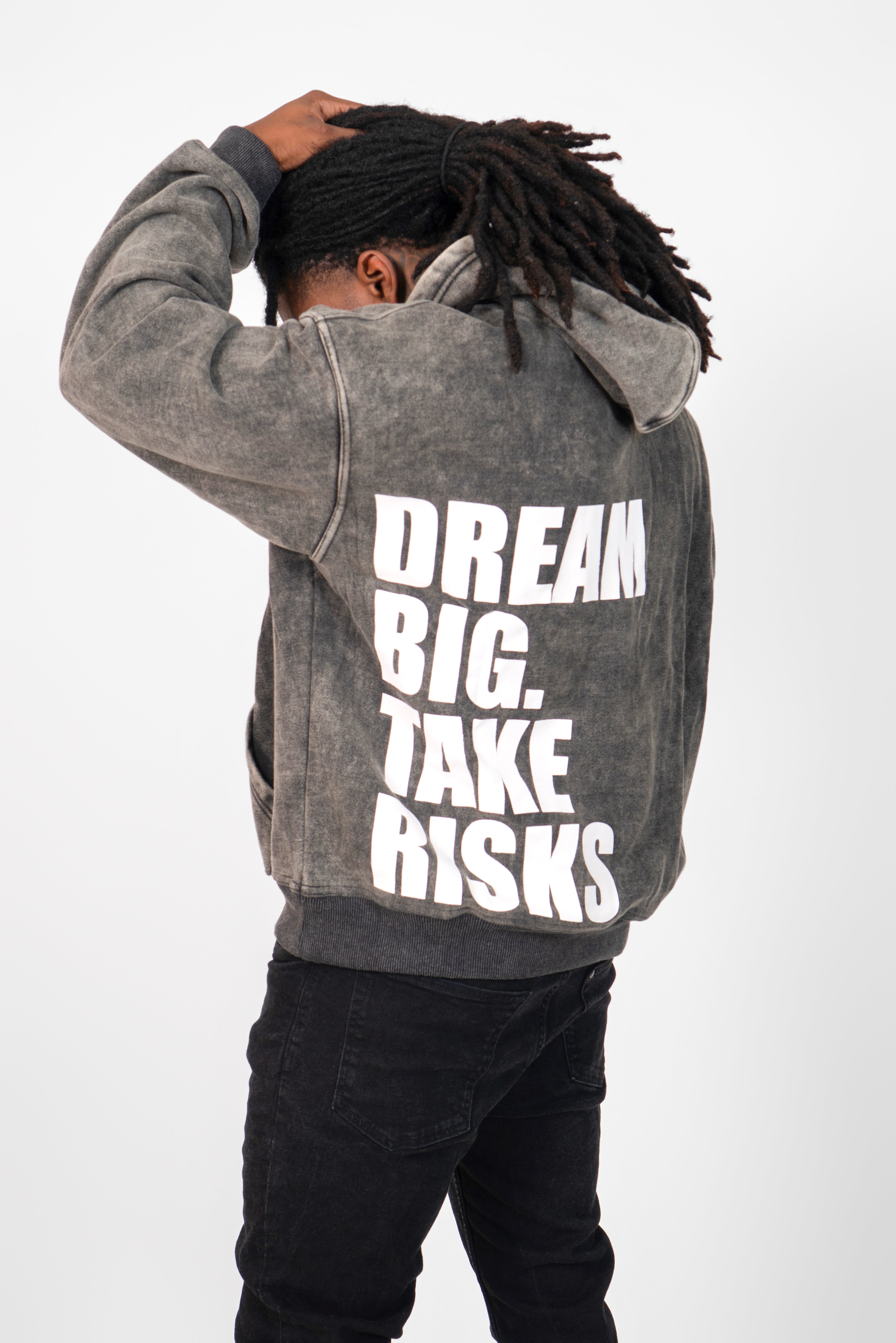 DBTR Oversized Acid Wash Hoodie - Black – The Hustle District