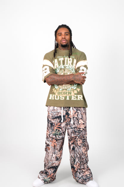 Fall Collection Oversized Tee - Olive