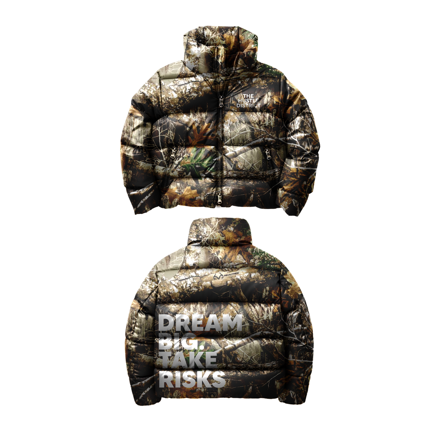 DBTR Camo Bubble Jacket - The Hustle District
