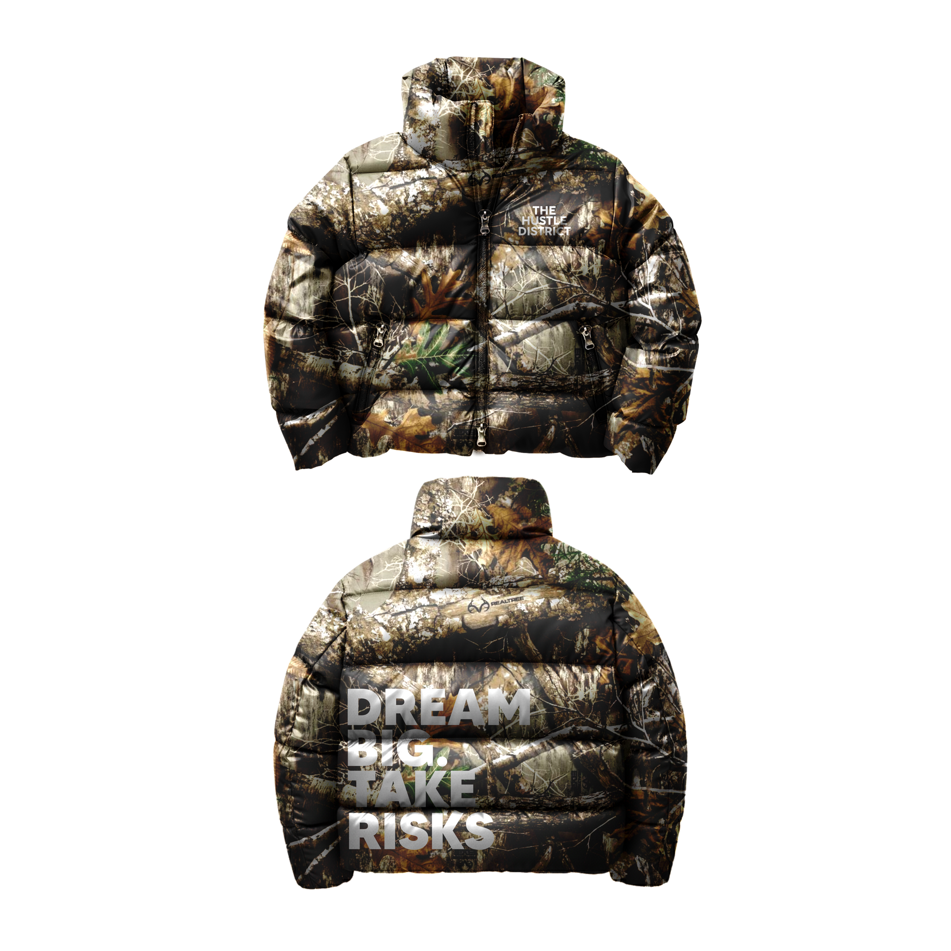 DBTR Camo Bubble Jacket - The Hustle District